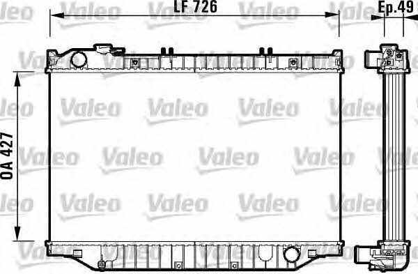 Valeo 732415 Radiator, engine cooling 732415: Buy near me in Poland at 2407.PL - Good price!