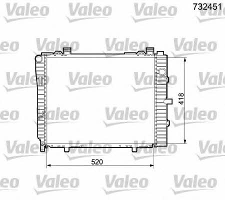 Valeo 732451 Radiator, engine cooling 732451: Buy near me in Poland at 2407.PL - Good price!