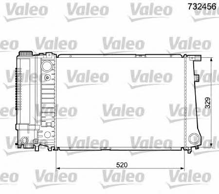 Valeo 732456 Радіатор охолодження двигуна 732456: Купити у Польщі - Добра ціна на 2407.PL!