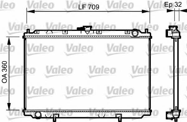 Valeo 732529 Радиатор охлаждения двигателя 732529: Отличная цена - Купить в Польше на 2407.PL!