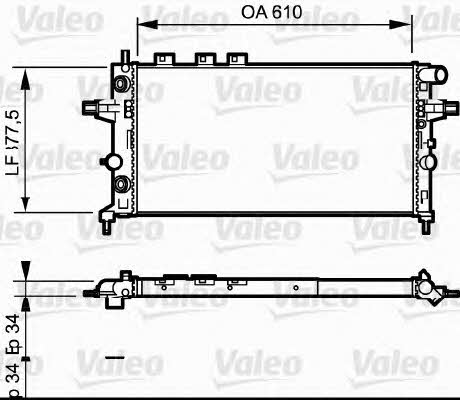 Valeo 732548 Радіатор охолодження двигуна 732548: Приваблива ціна - Купити у Польщі на 2407.PL!