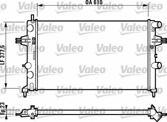 Valeo 732551 Radiator, engine cooling 732551: Buy near me in Poland at 2407.PL - Good price!