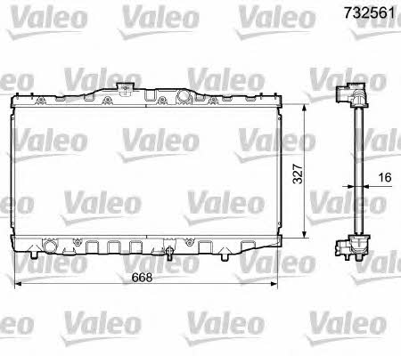 Valeo 732561 Радіатор охолодження двигуна 732561: Приваблива ціна - Купити у Польщі на 2407.PL!