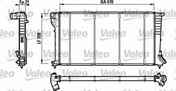 Valeo 732577 Radiator, engine cooling 732577: Buy near me in Poland at 2407.PL - Good price!