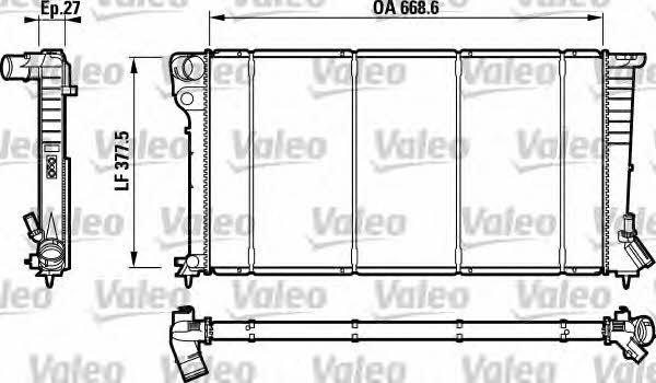 Valeo 732620 Radiator, engine cooling 732620: Buy near me in Poland at 2407.PL - Good price!