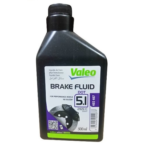 Valeo 402407 Brake fluid DOT 5.1 0.5 l 402407: Buy near me in Poland at 2407.PL - Good price!
