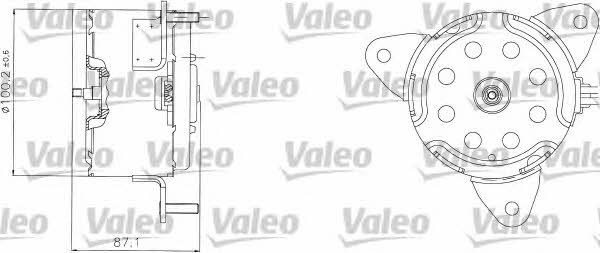 Valeo 698303 Двигатель вентилятора охлаждения радиатора 698303: Отличная цена - Купить в Польше на 2407.PL!