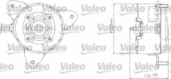 Valeo 698304 Двигун вентилятора охолодження радіатору 698304: Купити у Польщі - Добра ціна на 2407.PL!