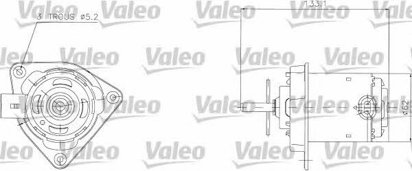 Valeo 698316 Двигун вентилятора охолодження радіатору 698316: Купити у Польщі - Добра ціна на 2407.PL!