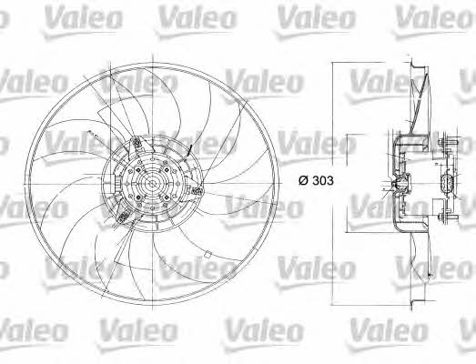 Valeo 698324 Вентилятор радіатора охолодження 698324: Приваблива ціна - Купити у Польщі на 2407.PL!