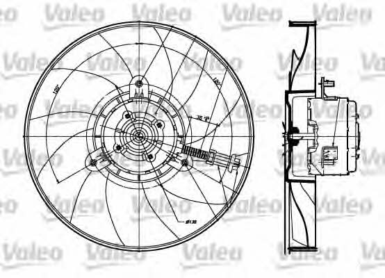 Valeo 698357 Nabe, Lüfterrad-Motorkühlung 698357: Kaufen Sie zu einem guten Preis in Polen bei 2407.PL!