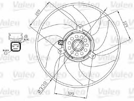 Valeo 698375 Вентилятор радиатора охлаждения 698375: Отличная цена - Купить в Польше на 2407.PL!
