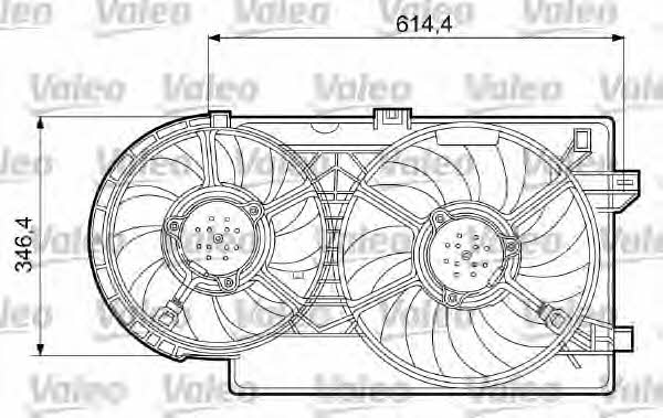 Valeo 698409 Двигатель вентилятора охлаждения радиатора 698409: Отличная цена - Купить в Польше на 2407.PL!