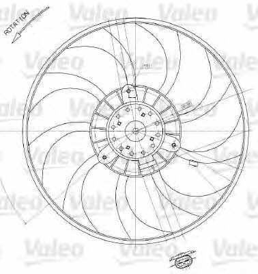 Valeo 698412 Hub, engine cooling fan wheel 698412: Buy near me in Poland at 2407.PL - Good price!