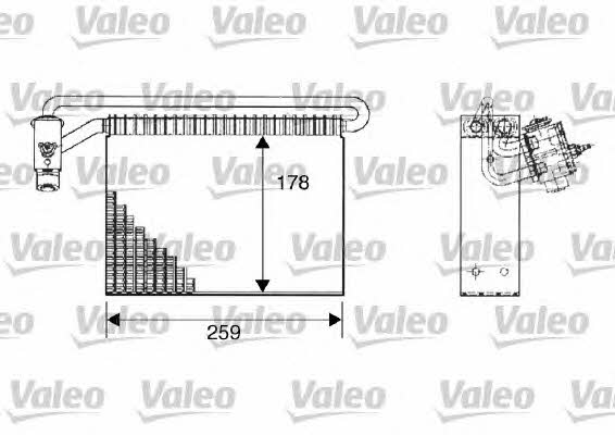Valeo 817511 Air conditioner evaporator 817511: Buy near me in Poland at 2407.PL - Good price!