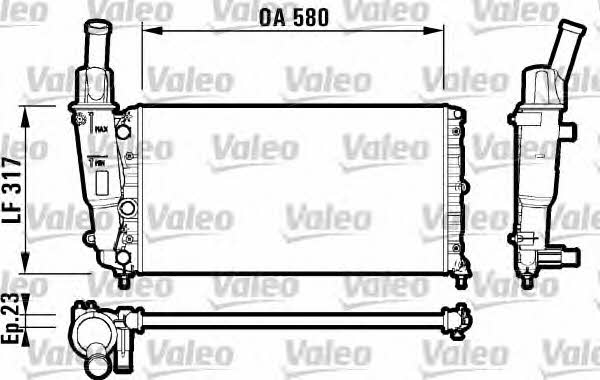 Valeo 732705 Radiator, engine cooling 732705: Buy near me in Poland at 2407.PL - Good price!