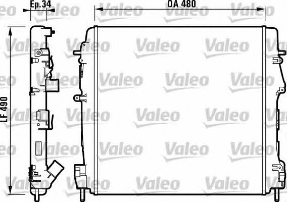 Valeo 732717 Radiator, engine cooling 732717: Buy near me in Poland at 2407.PL - Good price!