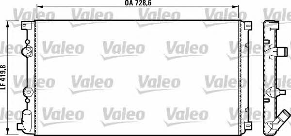 Valeo 732798 Радиатор охлаждения двигателя 732798: Отличная цена - Купить в Польше на 2407.PL!