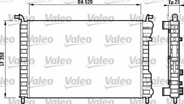 Valeo 732812 Radiator, engine cooling 732812: Buy near me in Poland at 2407.PL - Good price!