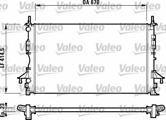 Valeo 732827 Радіатор охолодження двигуна 732827: Купити у Польщі - Добра ціна на 2407.PL!