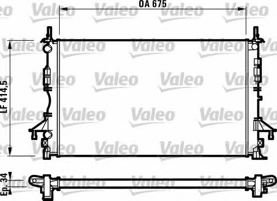Valeo 732828 Радіатор охолодження двигуна 732828: Приваблива ціна - Купити у Польщі на 2407.PL!