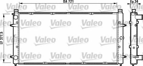 Valeo 732845 Radiator, engine cooling 732845: Buy near me in Poland at 2407.PL - Good price!