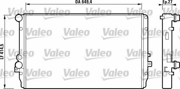 Valeo 732867 Радиатор охлаждения двигателя 732867: Отличная цена - Купить в Польше на 2407.PL!