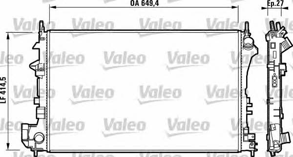 Valeo 732876 Радіатор охолодження двигуна 732876: Приваблива ціна - Купити у Польщі на 2407.PL!