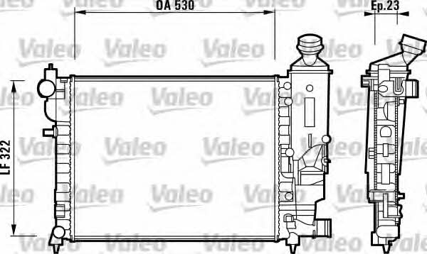 Valeo 732882 Радиатор охлаждения двигателя 732882: Отличная цена - Купить в Польше на 2407.PL!