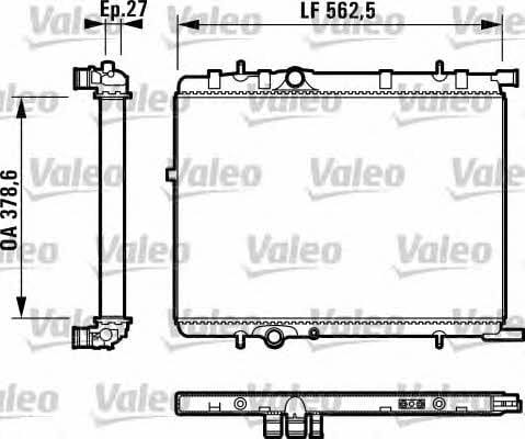 Valeo 732895 Радіатор охолодження двигуна 732895: Приваблива ціна - Купити у Польщі на 2407.PL!