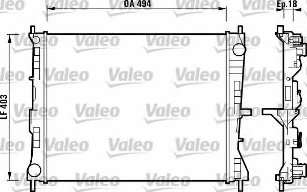 Valeo 732903 Радиатор охлаждения двигателя 732903: Отличная цена - Купить в Польше на 2407.PL!