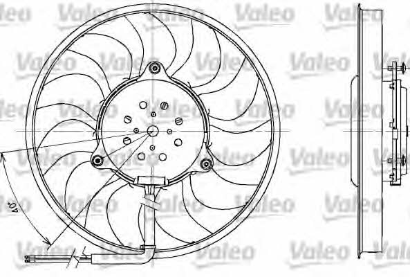 Valeo 698611 Hub, engine cooling fan wheel 698611: Buy near me in Poland at 2407.PL - Good price!