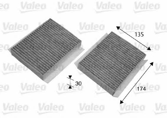 Valeo 698747 Activated Carbon Cabin Filter 698747: Buy near me in Poland at 2407.PL - Good price!
