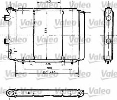 Valeo 730012 Радіатор охолодження двигуна 730012: Купити у Польщі - Добра ціна на 2407.PL!