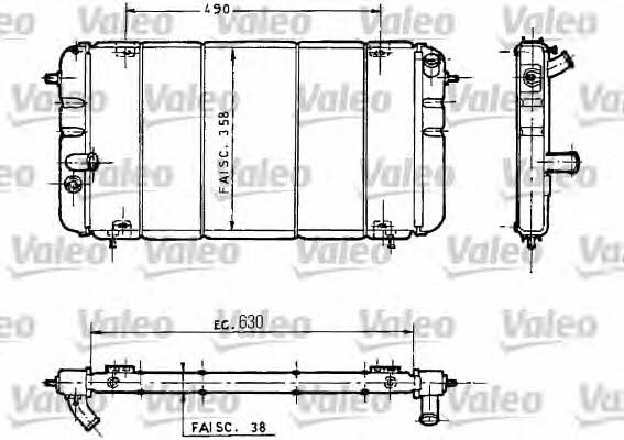 Valeo 730032 Радіатор охолодження двигуна 730032: Приваблива ціна - Купити у Польщі на 2407.PL!