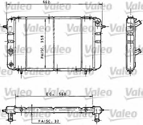 Valeo 730034 Radiator, engine cooling 730034: Buy near me in Poland at 2407.PL - Good price!
