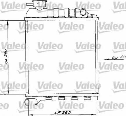 Valeo 730172 Radiator, engine cooling 730172: Buy near me in Poland at 2407.PL - Good price!
