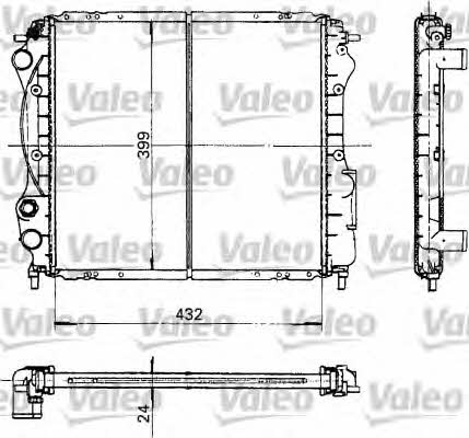 Valeo 730181 Радиатор охлаждения двигателя 730181: Отличная цена - Купить в Польше на 2407.PL!