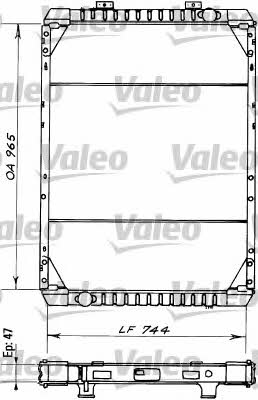 Valeo 730386 Радиатор охлаждения двигателя 730386: Отличная цена - Купить в Польше на 2407.PL!