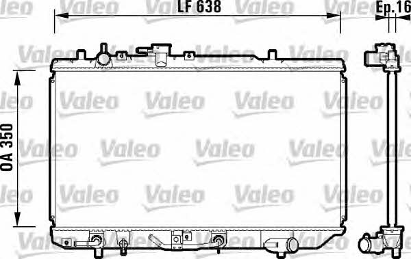 Valeo 734121 Радиатор охлаждения двигателя 734121: Отличная цена - Купить в Польше на 2407.PL!
