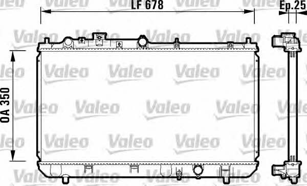 Valeo 734122 Chłodnica, układ chłodzenia silnika 734122: Dobra cena w Polsce na 2407.PL - Kup Teraz!