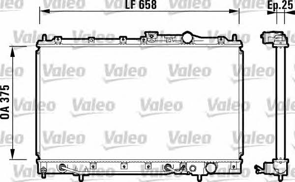 Valeo 734127 Радиатор охлаждения двигателя 734127: Отличная цена - Купить в Польше на 2407.PL!