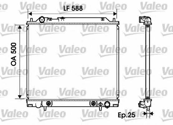 Valeo 734145 Радиатор охлаждения двигателя 734145: Отличная цена - Купить в Польше на 2407.PL!