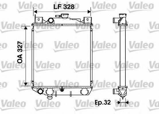 Valeo 734166 Радиатор охлаждения двигателя 734166: Отличная цена - Купить в Польше на 2407.PL!