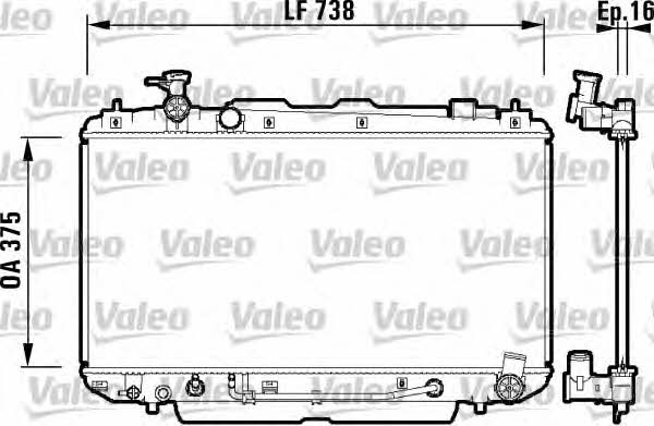 Valeo 734183 Радіатор охолодження двигуна 734183: Приваблива ціна - Купити у Польщі на 2407.PL!