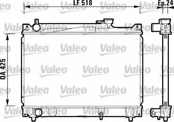 Valeo 734213 Chłodnica, układ chłodzenia silnika 734213: Dobra cena w Polsce na 2407.PL - Kup Teraz!