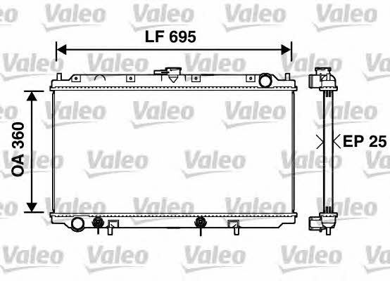 Valeo 734215 Radiator, engine cooling 734215: Buy near me in Poland at 2407.PL - Good price!