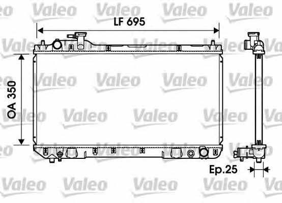 Valeo 734216 Radiator, engine cooling 734216: Buy near me in Poland at 2407.PL - Good price!