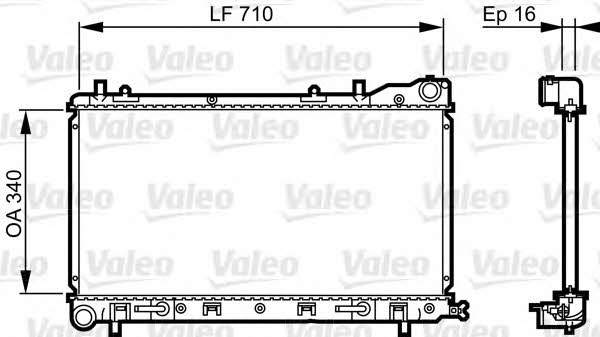 Valeo 734405 Радіатор охолодження двигуна 734405: Приваблива ціна - Купити у Польщі на 2407.PL!