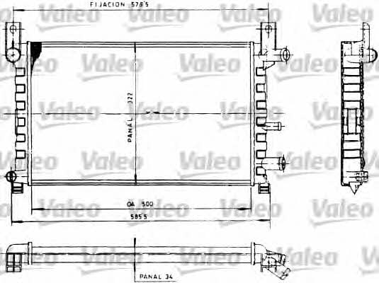 Valeo 730483 Радиатор охлаждения двигателя 730483: Отличная цена - Купить в Польше на 2407.PL!